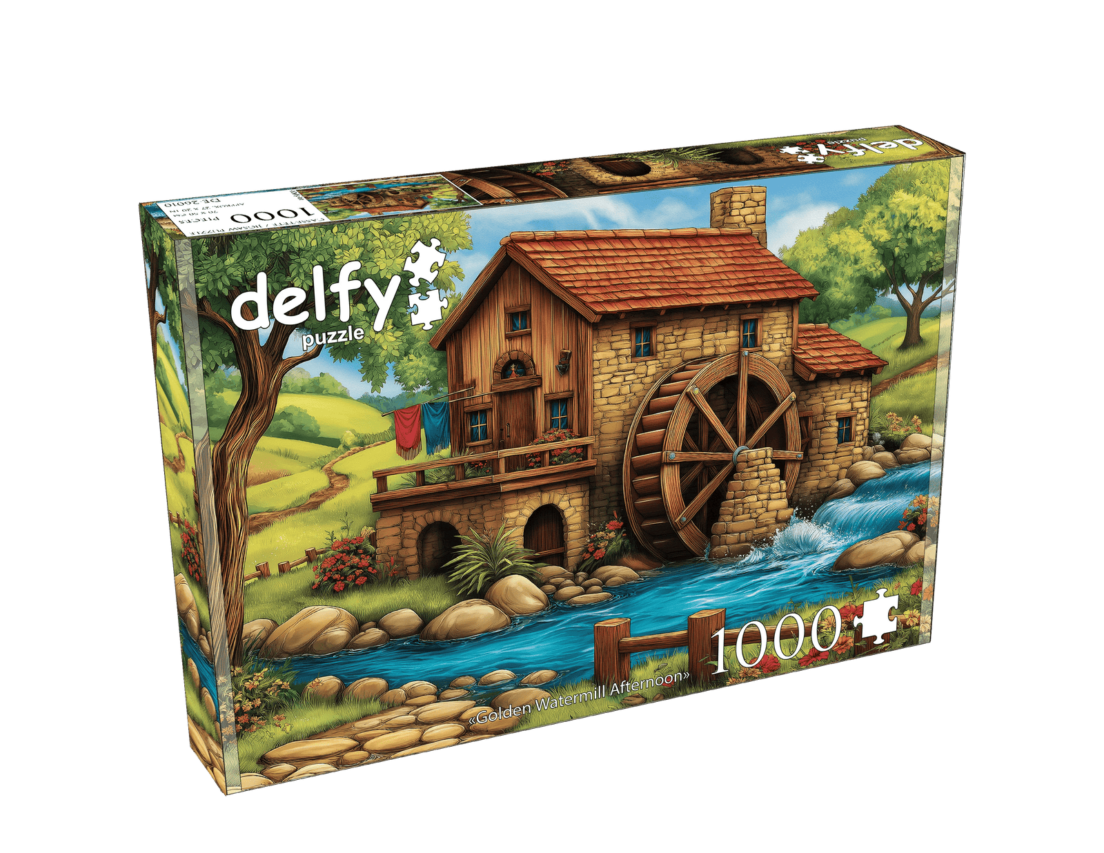 Golden Watermill Afternoon (1000pcs) CASSE-TÊTE - 1000 morceaux
