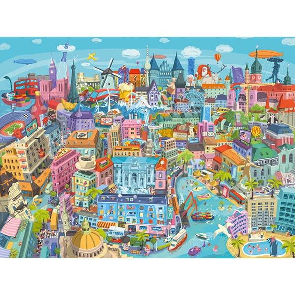 Good Old Europe, Vidak (1000 pcs) CASSE-TÊTE - 1500 morceaux