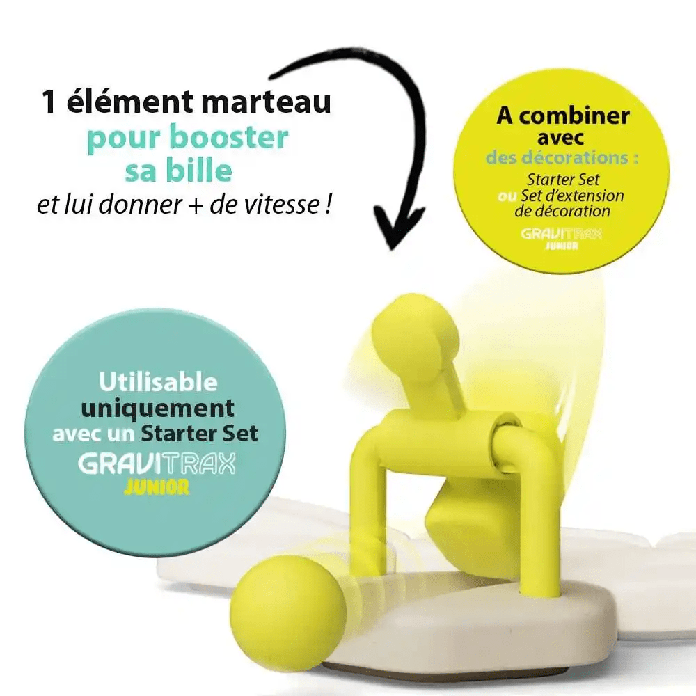 GraviTrax Junior Element: Marteau (ML) PASSE-TEMPS - Jouets - Jouets Construction - Gravitrax - Junior