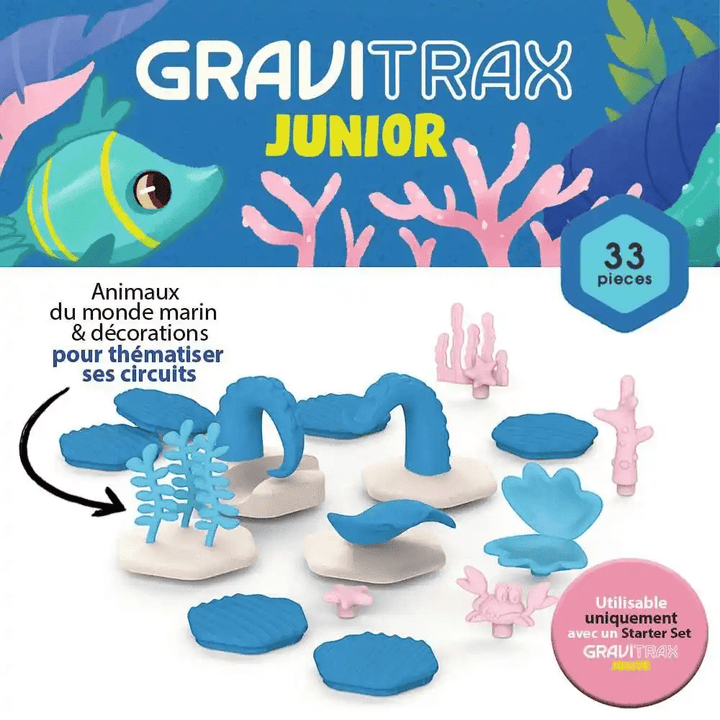 GraviTrax Junior: Extension Décoration Océan (ML) PASSE-TEMPS - Jouets - Jouets Construction - Gravitrax - Junior