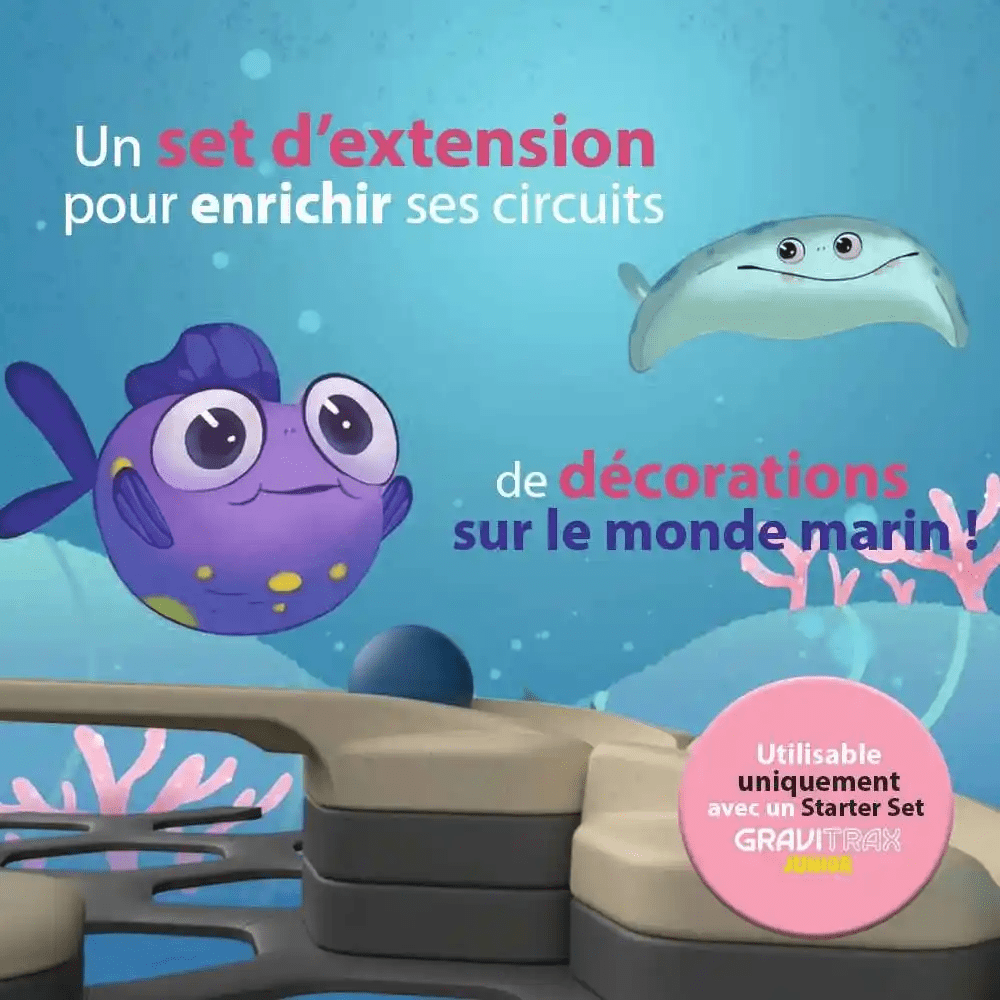 GraviTrax Junior: Extension Décoration Océan (ML) PASSE-TEMPS - Jouets - Jouets Construction - Gravitrax - Junior
