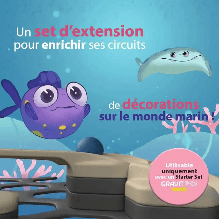 GraviTrax Junior: Extension Décoration Océan (ML) PASSE-TEMPS - Jouets - Jouets Construction - Gravitrax - Junior