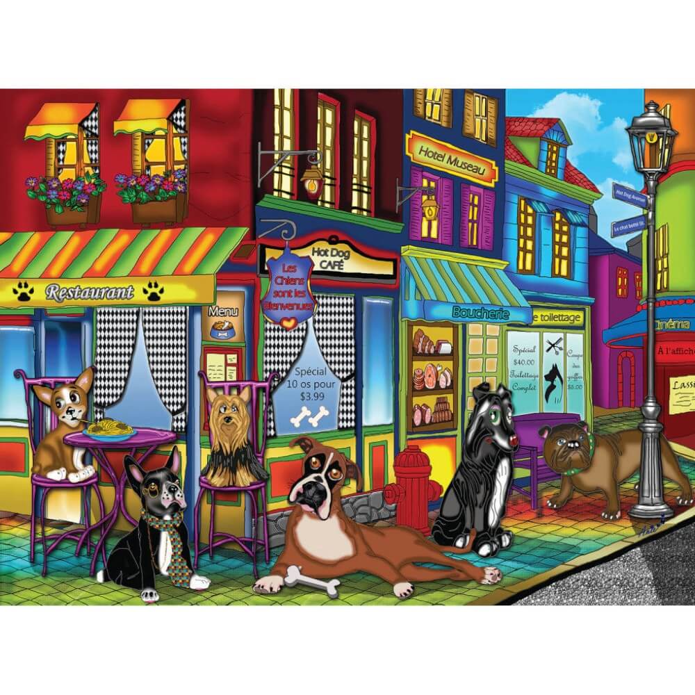 Les rois du quartier casse-tête JaCaRou | New Dogs On The Block Puzzle