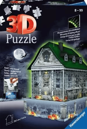 Haunted House - Night Edition 3D (216pcs) CASSE-TÊTE - Casse-tête 3D