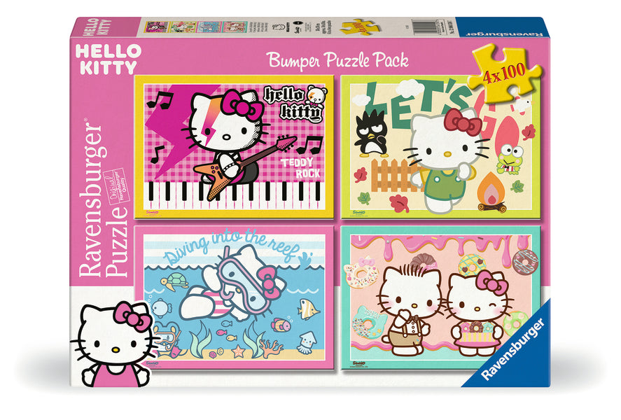 Hello Kitty Bumper Pack (4x100pcs) CASSE-TÊTE - 100 - 150 morceaux