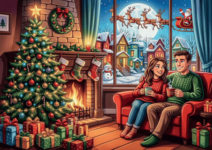 Home for Christmas (1000pcs) CASSE-TÊTE - 1000 morceaux