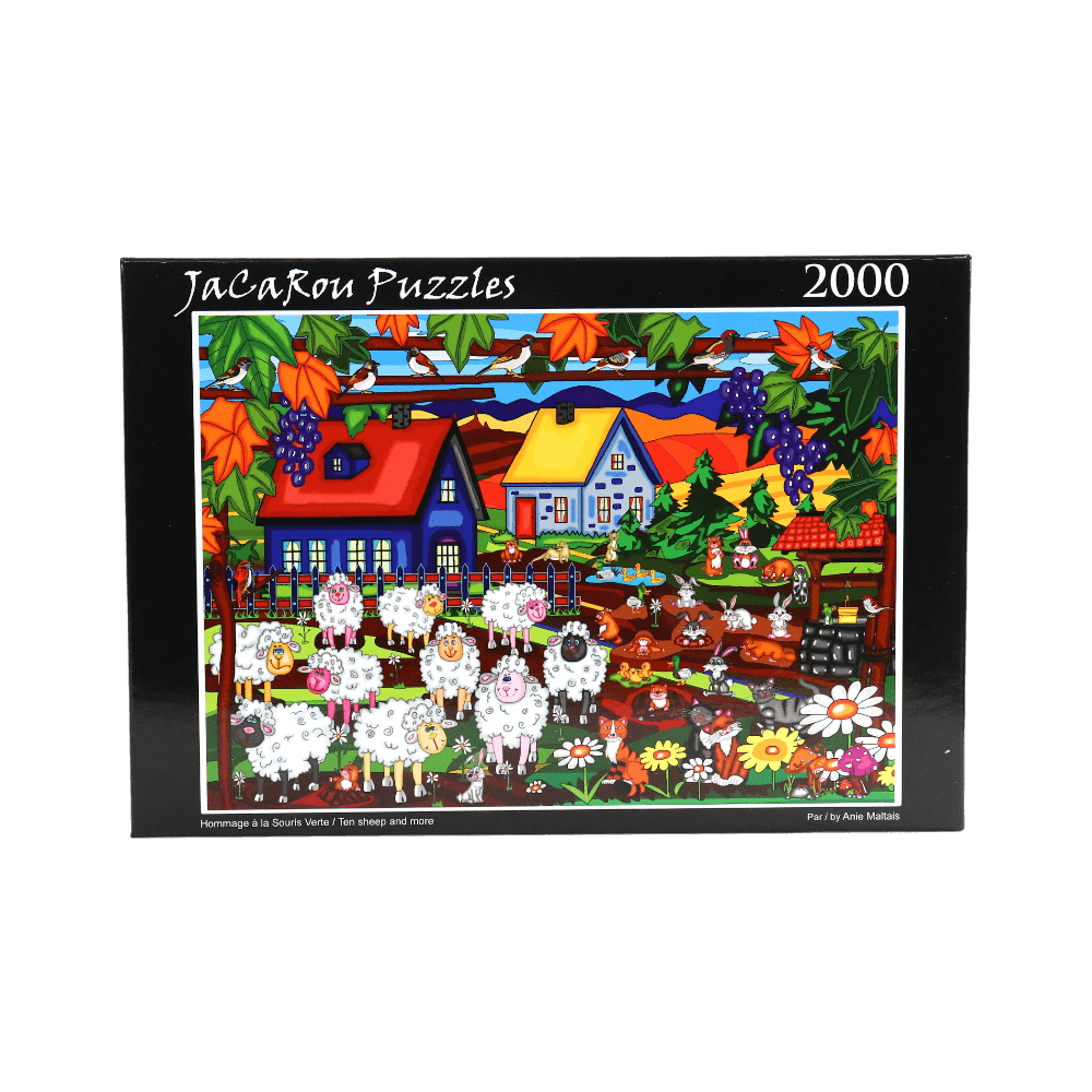 Hommage à la souris verte | 10 Sheep And More (Puzzle 2000 pcs) CASSE-TÊTE - 2000 morceaux
