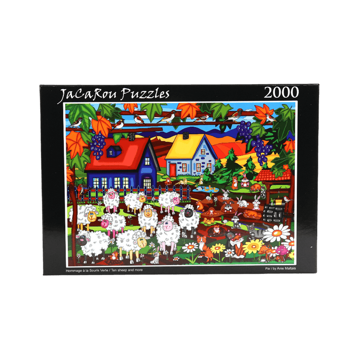 Hommage à la souris verte | 10 Sheep And More (Puzzle 2000 pcs) CASSE-TÊTE - 2000 morceaux