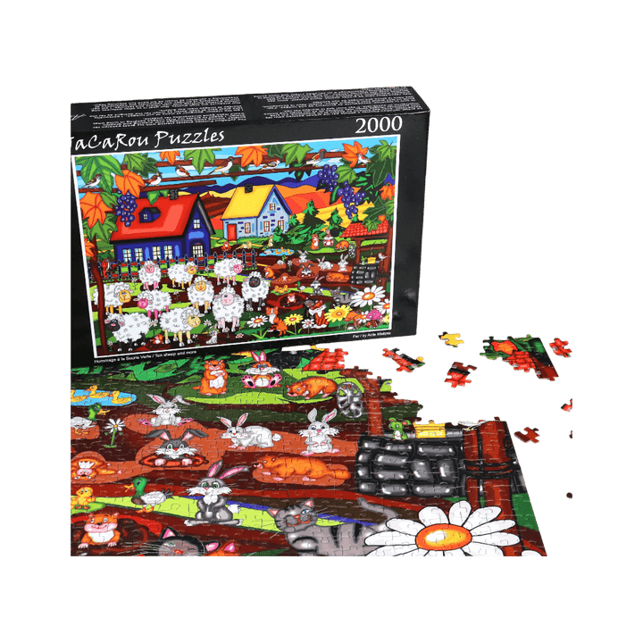 Hommage à la souris verte | 10 Sheep And More (Puzzle 2000 pcs) CASSE-TÊTE - 2000 morceaux
