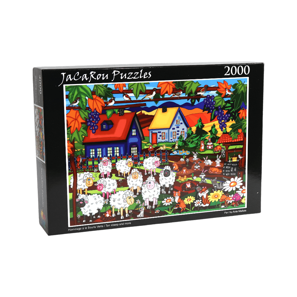 Hommage à la souris verte | 10 Sheep And More (Puzzle 2000 pcs) CASSE-TÊTE - 2000 morceaux