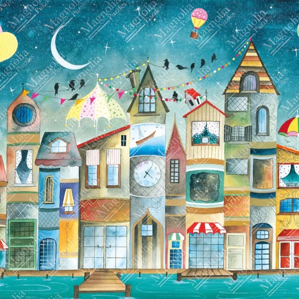 Houses I Read (Puzzle 1000 pcs) CASSE-TÊTE - 1000 morceaux