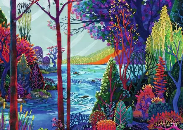 Indigo Forest (1000 pcs) CASSE-TÊTE - 1000 morceaux