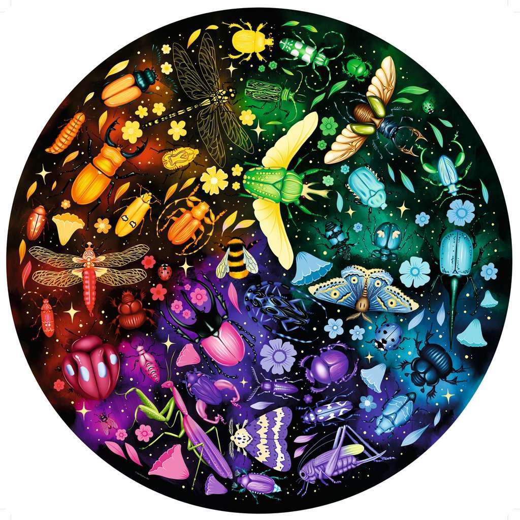 Insects pc (500 pc Round) CASSE-TÊTE - 400 - 550 morceaux