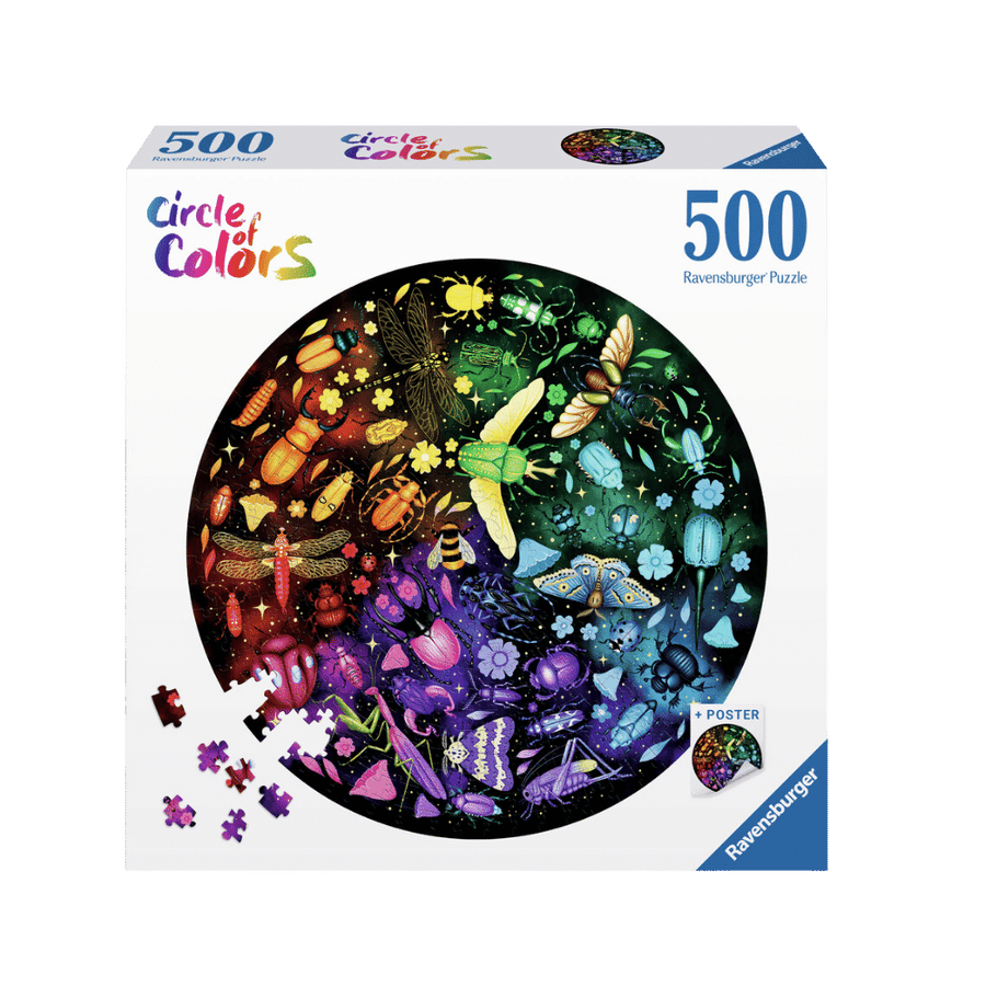 Insects pc (500 pc Round) CASSE-TÊTE - 400 - 550 morceaux