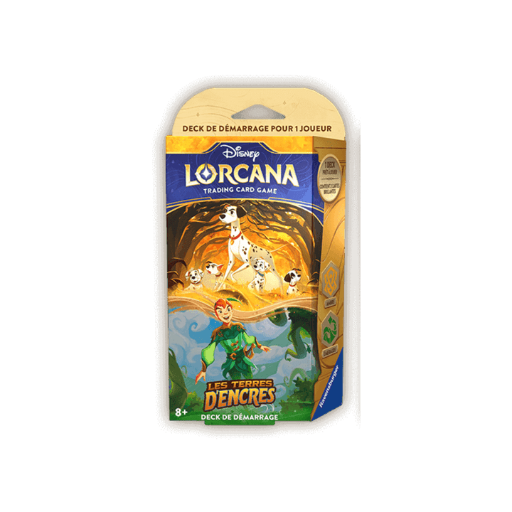 Disney Lorcana : Deck de démarrage (FR) Les Terres d'encres - Ambre/Émeraude