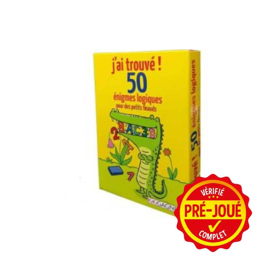 J'ai trouvé, 50 énigmes logiques pour des petits finauds (pré-joué) (FR) BAZAR - Bazar - Famille
