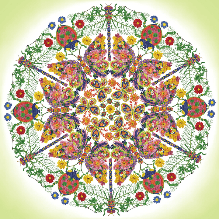 Jardin Kaléidoscope 70x70 Diamond Dotz PASSE-TEMPS - Broderie diamant