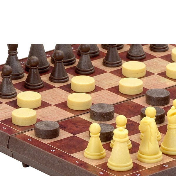 Jeu d’échecs et de dames magnétiques - Petit(ML) JEUX - Classiques - Dames et échecs