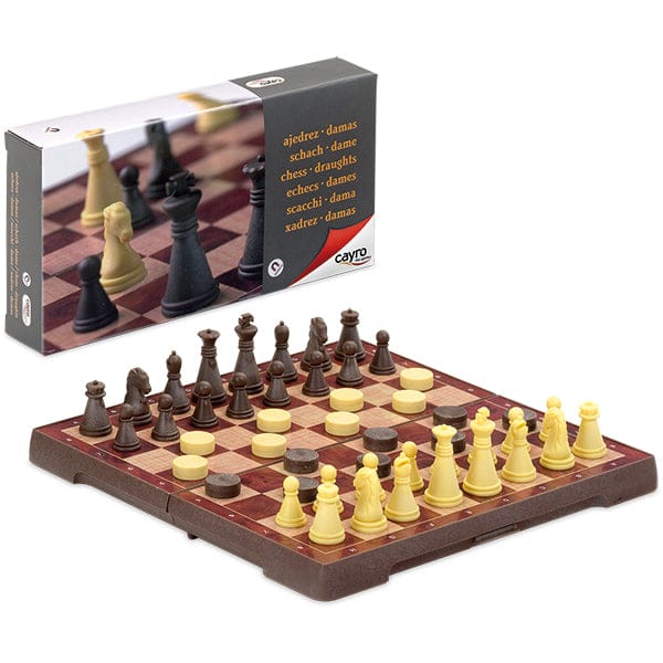 Jeu d’échecs et de dames magnétiques - Petit(ML) JEUX - Classiques - Dames et échecs