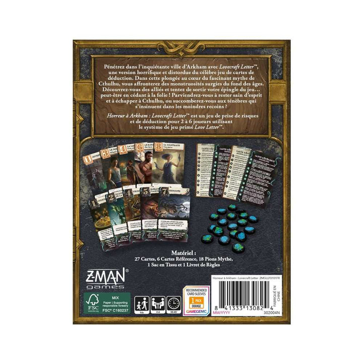JEUX - Ambiance-Party Arkham Horror: Lovecraft Letter (FR) LAs des jeux