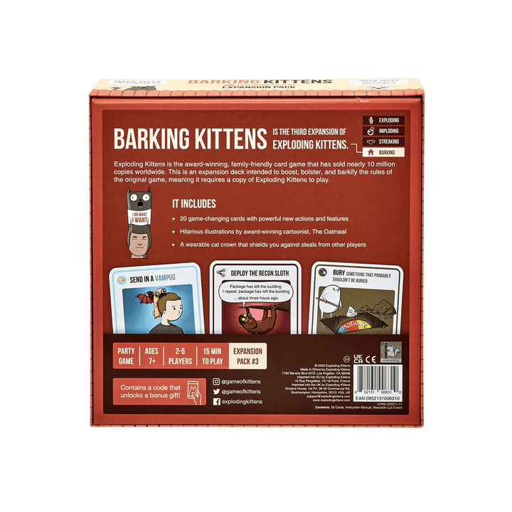 Exploding Kittens - Ext. Barking kittens (FR) JEUX - Ambiance-Party