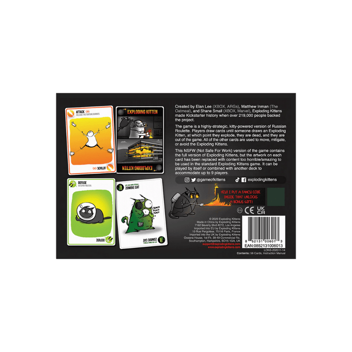 Exploding Kittens: NSFW (EN) JEUX - Ambiance-Party