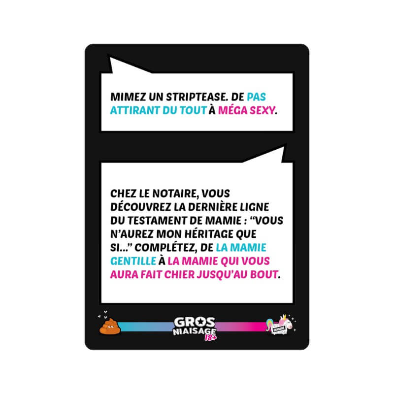 Gros Niaisage 18+ (FR) JEUX - Ambiance-Party