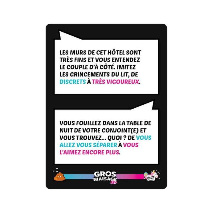 Gros Niaisage 18+ (FR) JEUX - Ambiance-Party