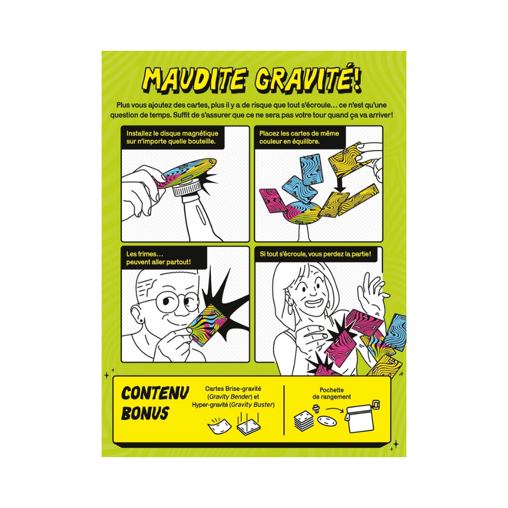 Instable - Cards vs Gravity - Édition québécoise (FR) JEUX - Ambiance-Party