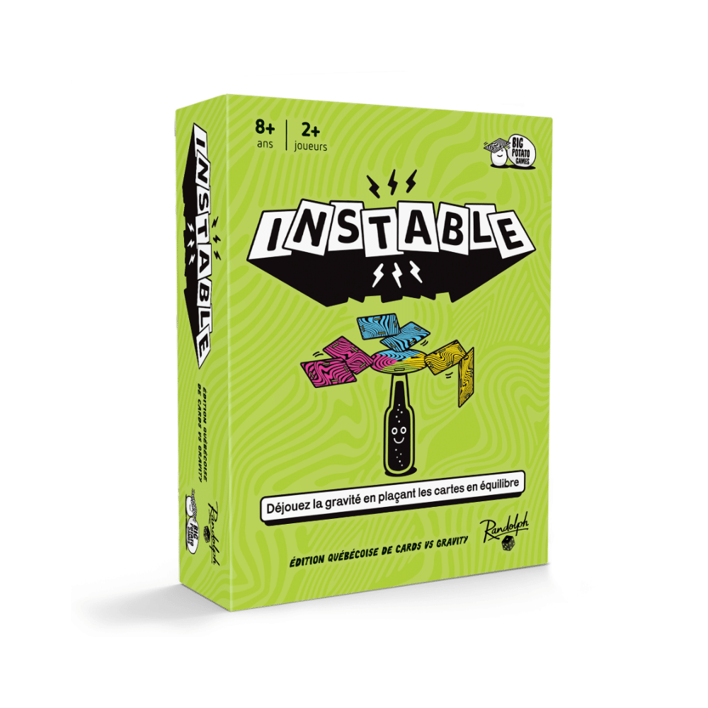 Instable - Cards vs Gravity - Édition québécoise (FR) JEUX - Ambiance-Party