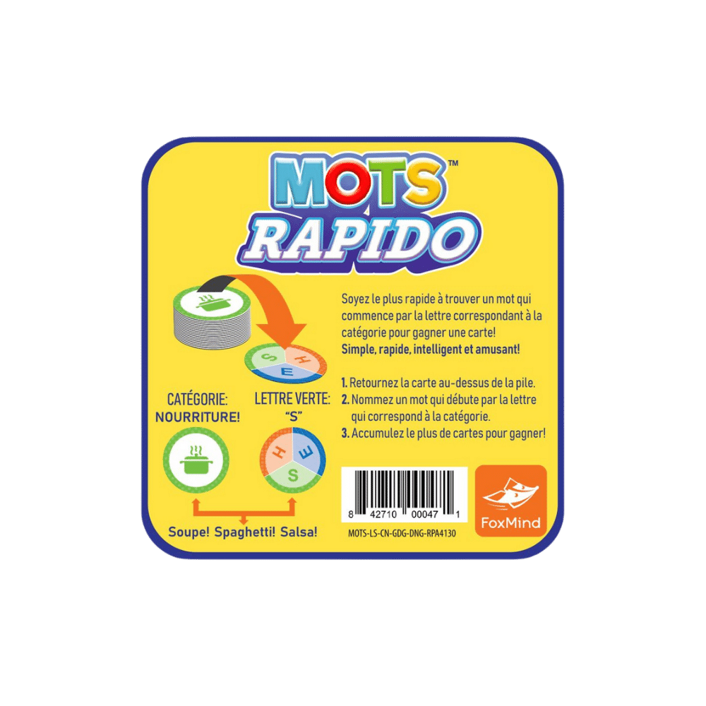 Mots Rapido (FR) JEUX - Ambiance-Party
