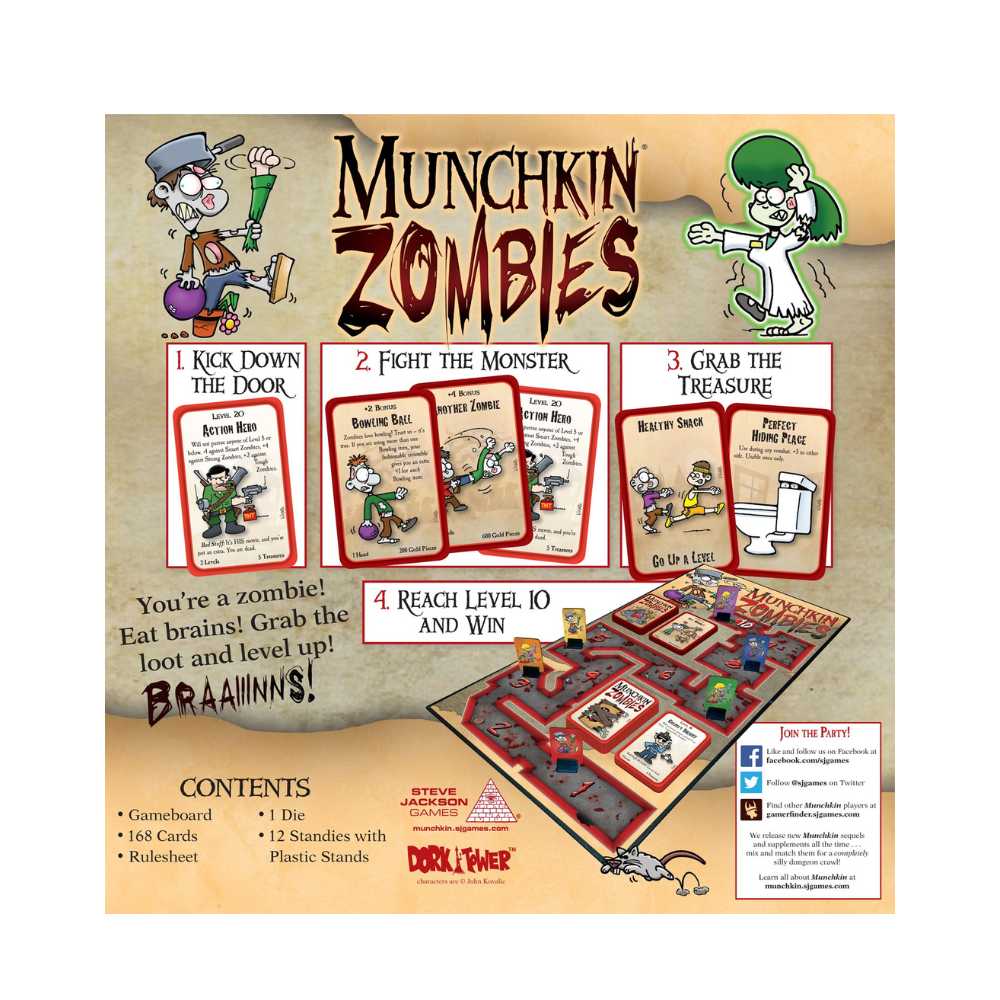 JEUX - Ambiance-Party Munchkin Zombie Deluxe (EN) LAs des jeux