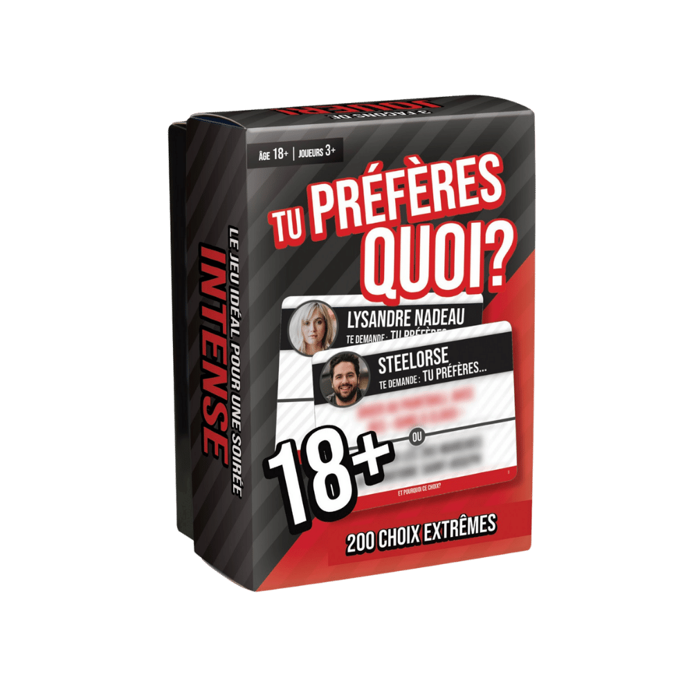 Tu préfères quoi? 18+ (FR) JEUX - Ambiance-Party