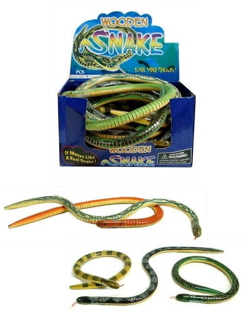 Wooden Snake 70 cm JEUX - Bas de Noël