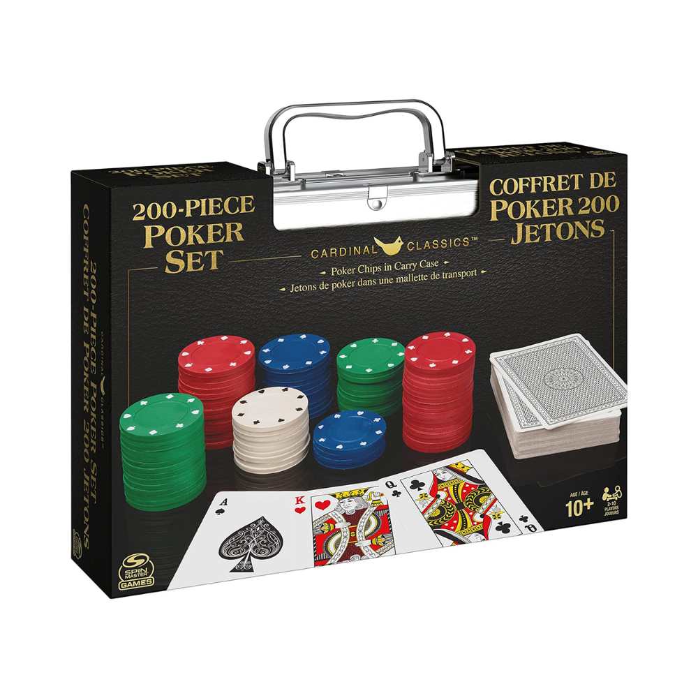 Coffret de poker - 200 jetons (ML) JEUX - Cartes et Accessoires - Cartes à jouer