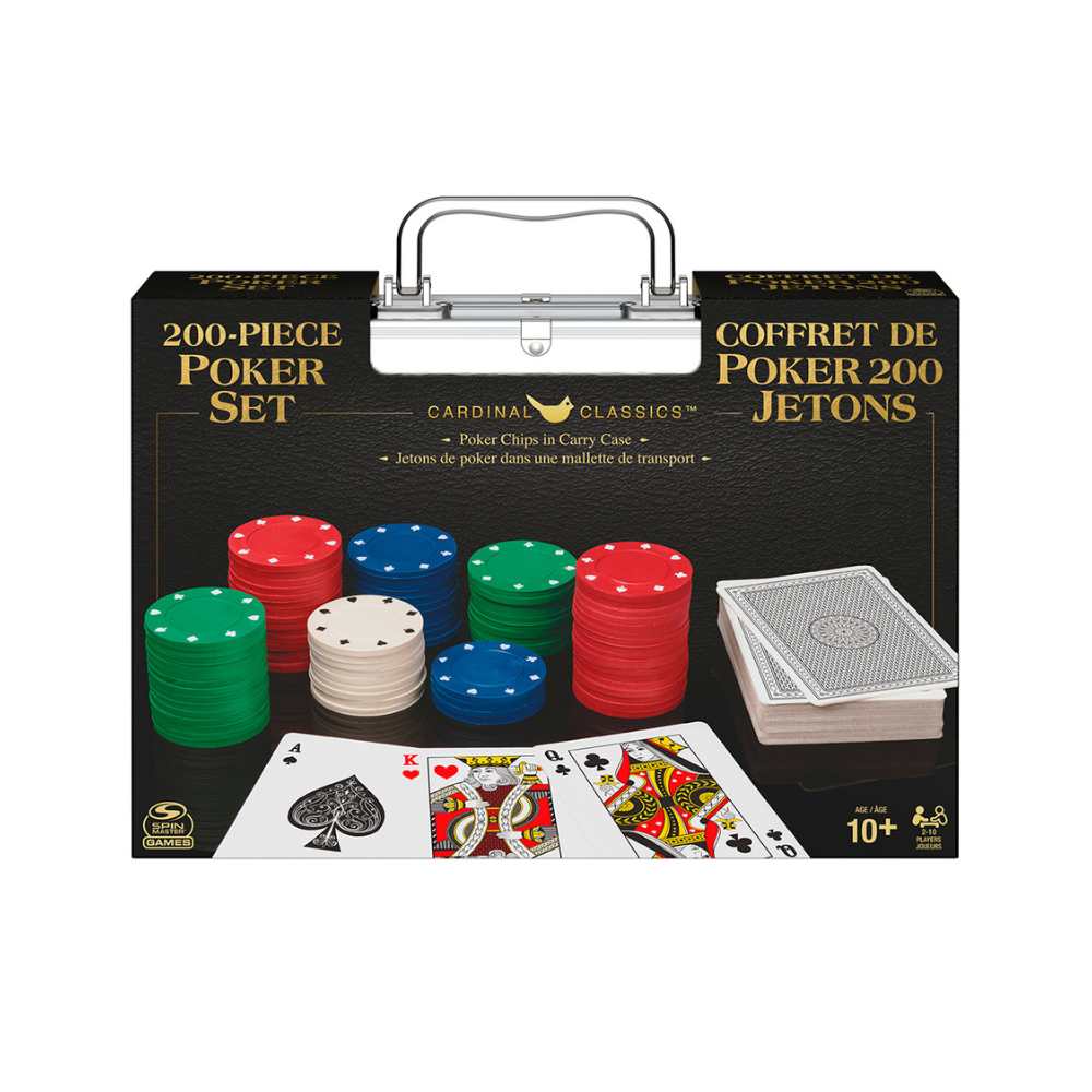 Coffret de poker - 200 jetons (ML) JEUX - Cartes et Accessoires - Cartes à jouer