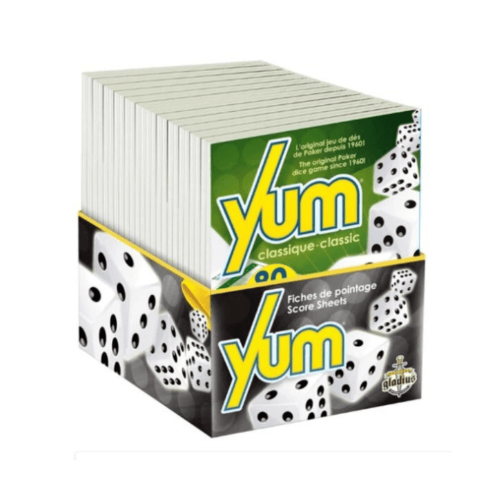 Yum bloc fiches de pointage (1x80) JEUX - Cartes et Accessoires - Cartes à jouer