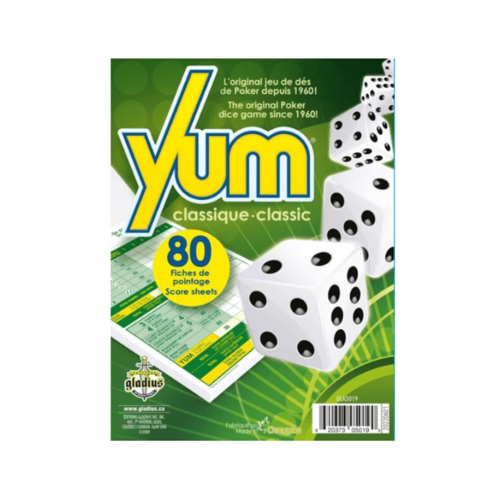 Yum bloc fiches de pointage (1x80) JEUX - Cartes et Accessoires - Cartes à jouer