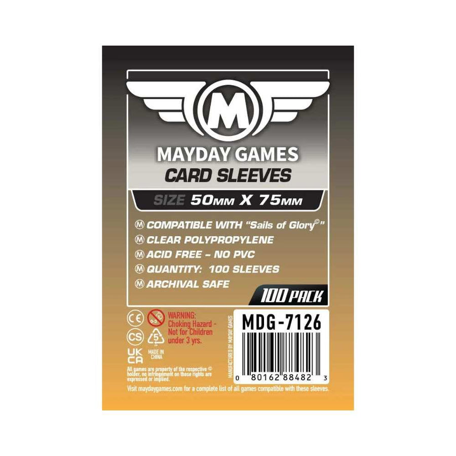 Sleeves: Premium Sails of Glory 50x75mm (50) JEUX - Cartes et Accessoires