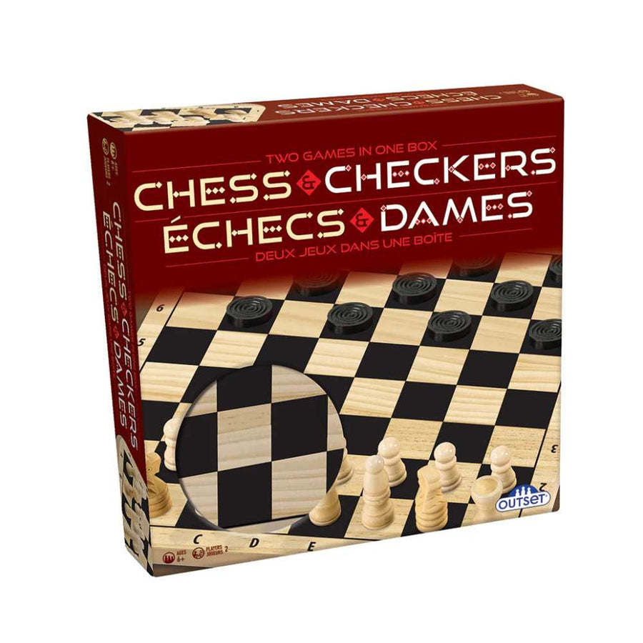 Jeux d'échecs et de dames | Chess and Checkers Set (ML) JEUX - Classiques - Dames et échecs