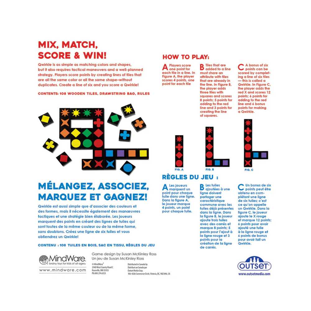 Qwirkle (ML) JEUX - Classiques