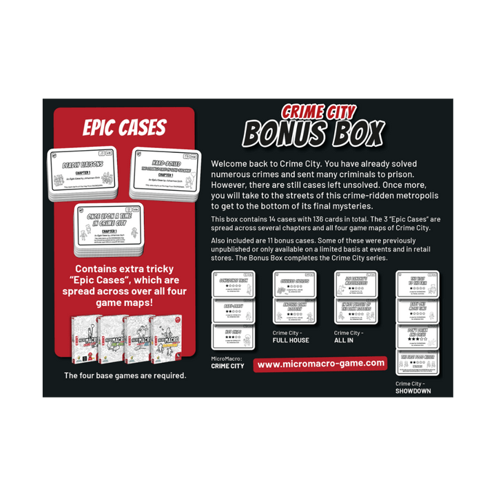 MicroMacro: Crime City - Bonus Box (EN) JEUX - Coopératifs