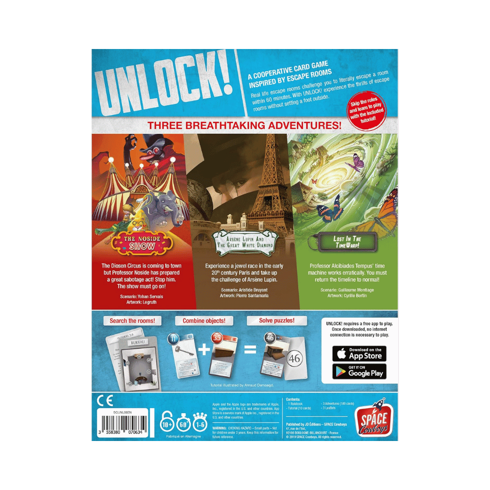 Unlock! 6 Timeless Adventures (EN) JEUX - Coopératifs - Unlock
