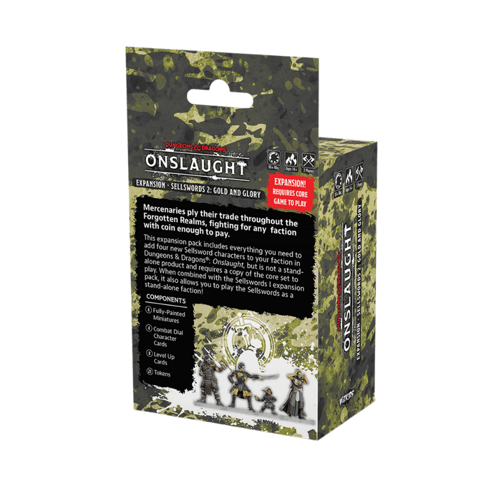 Dungeons & Dragons: Onslaught: Sellswords 2 Exp. – Gold and Glory (EN) JEUX - Dés et jeux de rôles - Figurines D&D