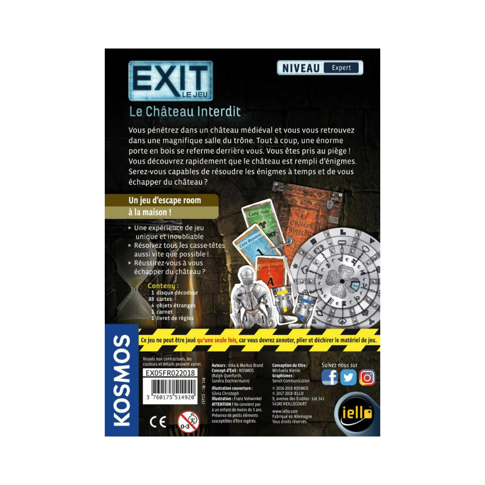 EXIT: Le château interdit (FR) JEUX - Détective & évasion