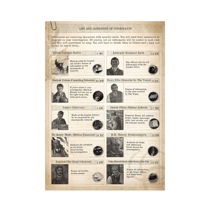 Sherlock Holmes Consulting Detective: Baker Street Irregulars (EN) JEUX - Détective & évasion