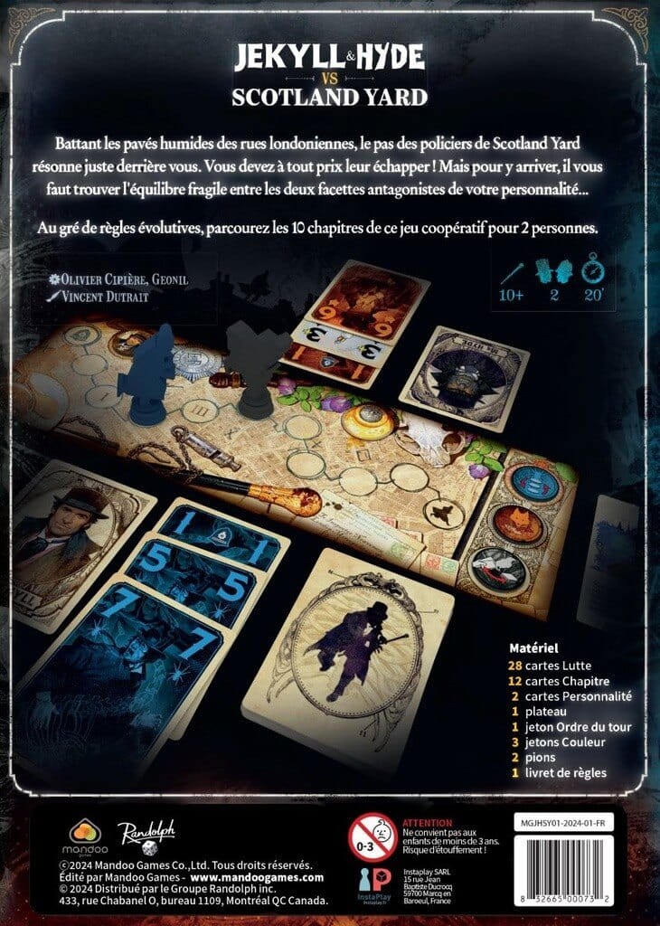 Jekyll & Hyde vs Scotland Yard (FR) JEUX - Deux joueurs