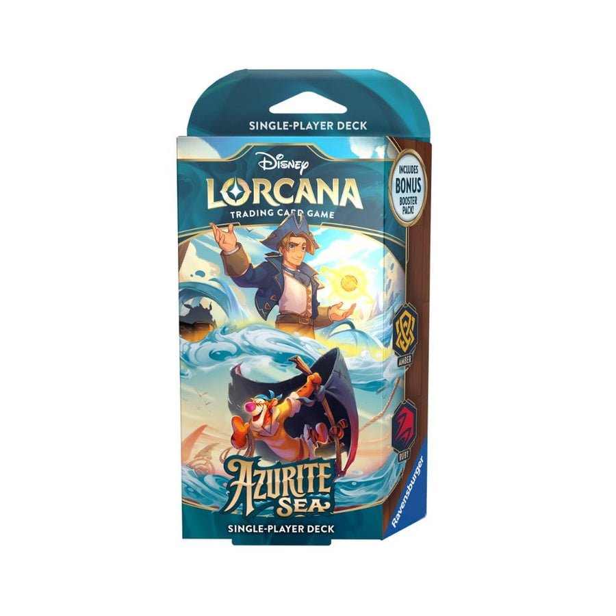 Disney Lorcana: Azurite Sea - Starter Deck - Jim Hawkins (Amber) /Tigger (Ruby) (EN) JEUX - Disney Lorcana
