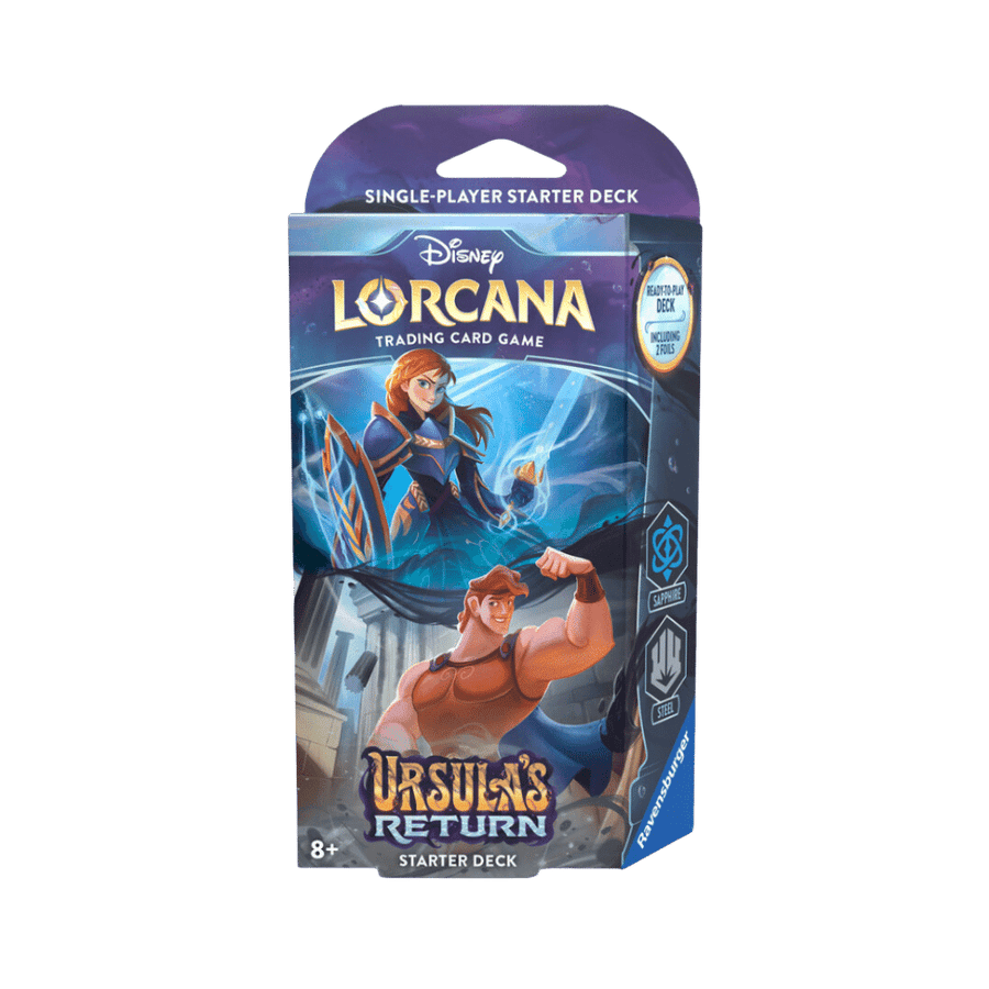 Disney Lorcana: Ursula's Return - Starter Deck - Steel/Sapphire  (EN) JEUX - Disney Lorcana - Starter Deck