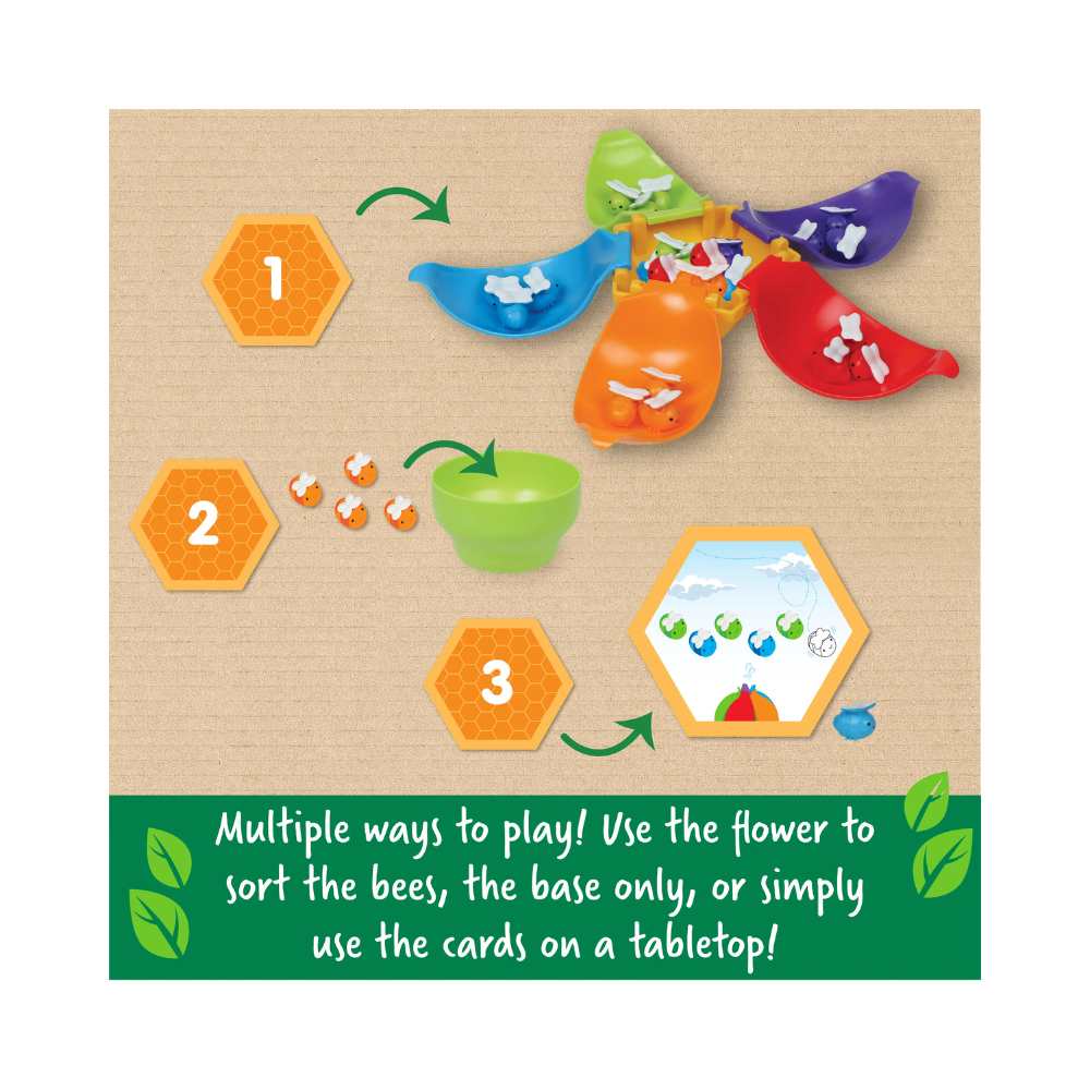 Blooming Balance Bees Fine Motor Sorting Set (EN) JEUX - Éducatif